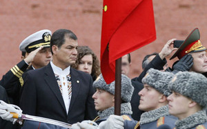 Rafael Correa en Rusia