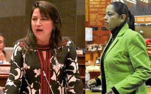 Gina Godoy y Paola Pabón