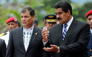 Rafael Correa y Nicolás Maduro