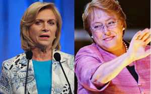 Matthei y Bachelet a la segunda vuelta
