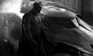 Ben Affleck as Batman, shot from new Batman vs Superman film