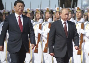 Xi Jinping y Vladimir Putin en Shanghai. Reuters