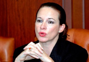 María Fernanda Espinosa, ministra de defensa del Ecuador.