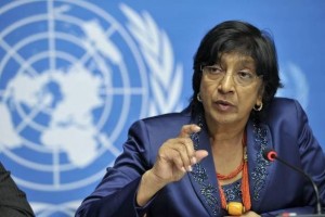 Navi Pillay, alta comisionada de la ONU para los Derechos Humanos.