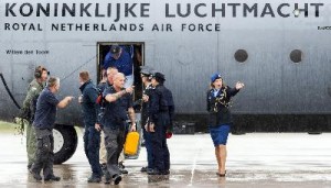 Members of the repatriation mission who were active in the area of th