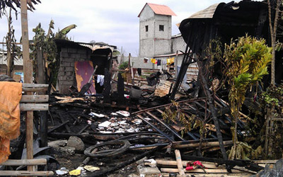Remains of the burned House