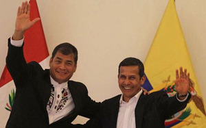 Rafael Correa and Ollanta Humala