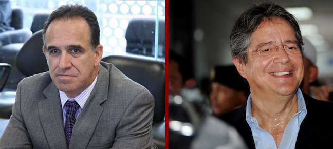 Ramiro Gonzalez (left) and Guillermo Lasso.