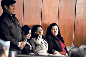 After giving testimony before the National Court, Las Dolores asked for justice.