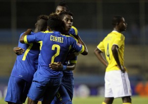 Ecuadorian U-17 category qualified for the World Cup in Chile after beating Colombia 2-1