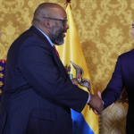 Daniel Noboa receives the credentials of the new United States ambassador